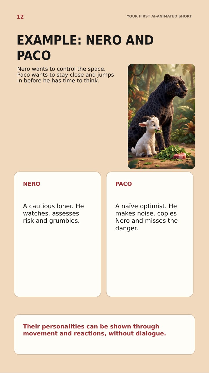 Guide page: Nero and Paco character-pair example